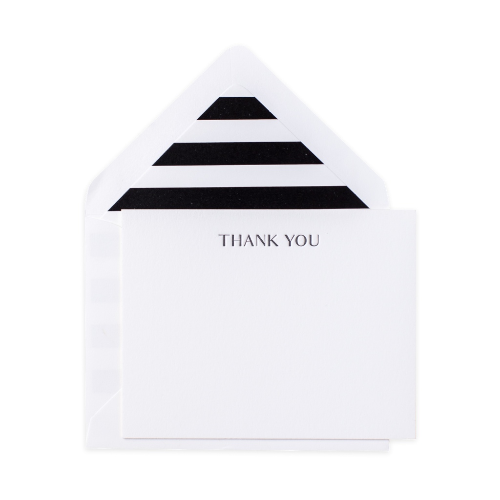 Monogram Swiss Dot Enclosure Cards + Envelopes